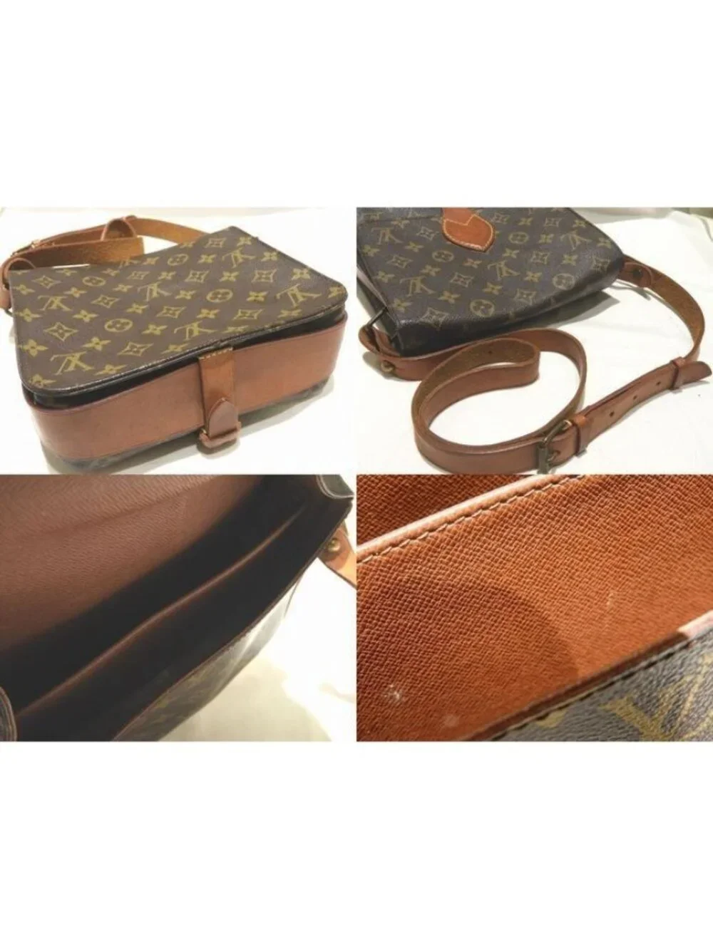 Louis Vuitton Shoulder Bag Cult Ciel Monogram Belt Opening/closing Brown Vintage